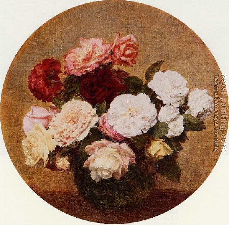 Henri Fantin-Latour : A Large Bouquet of Roses Henri Fantin-Latour : A Large Bouquet of Roses